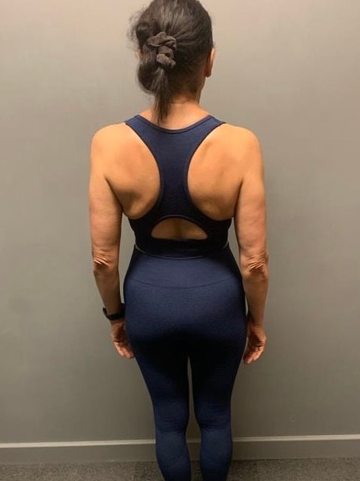 After photo of Elaine Sey